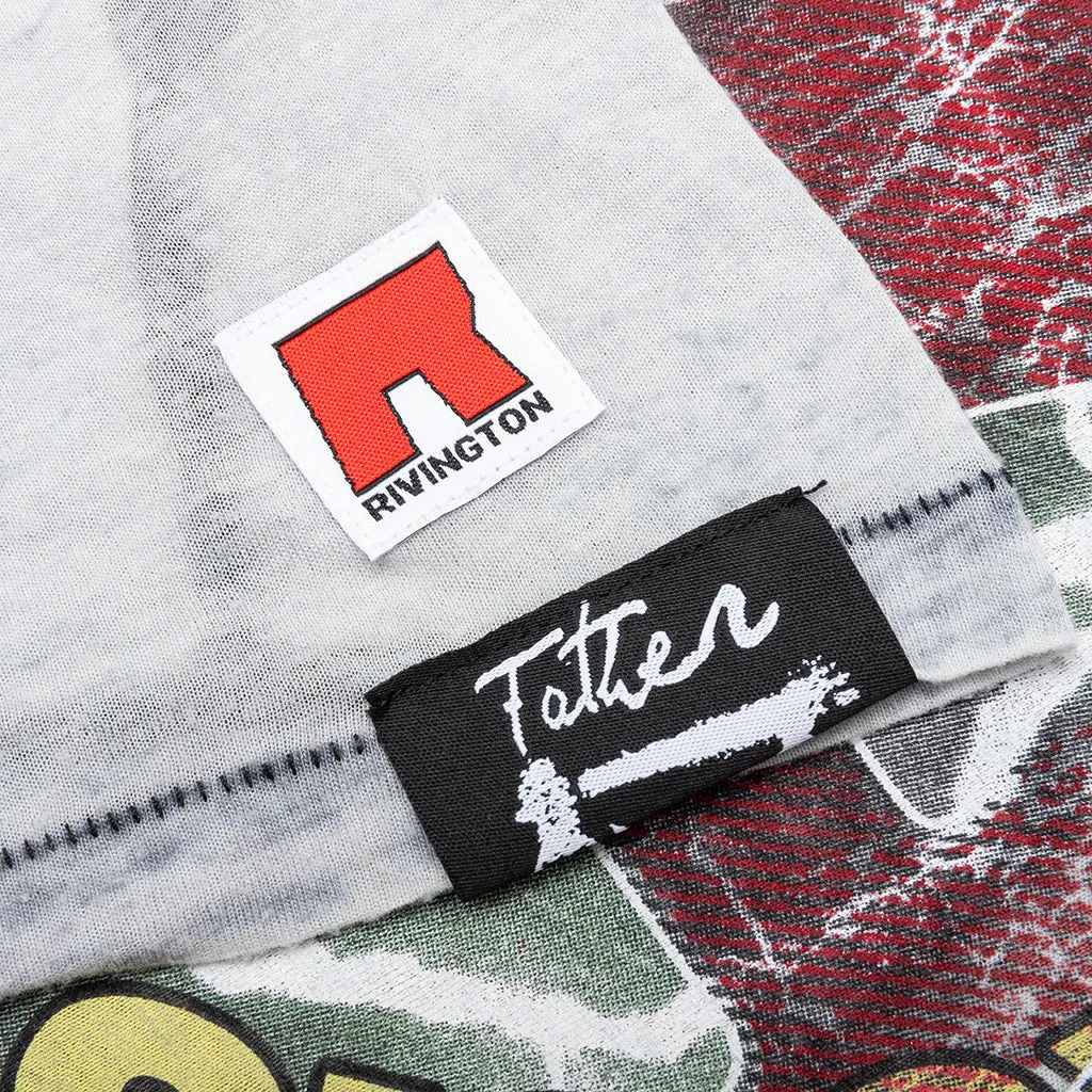 Founding Narrative Tee - Blue Burnout