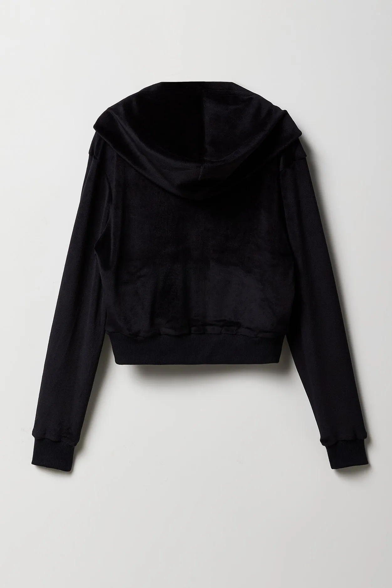 Girls Aeropostale Velour Zip-Up Hoodie