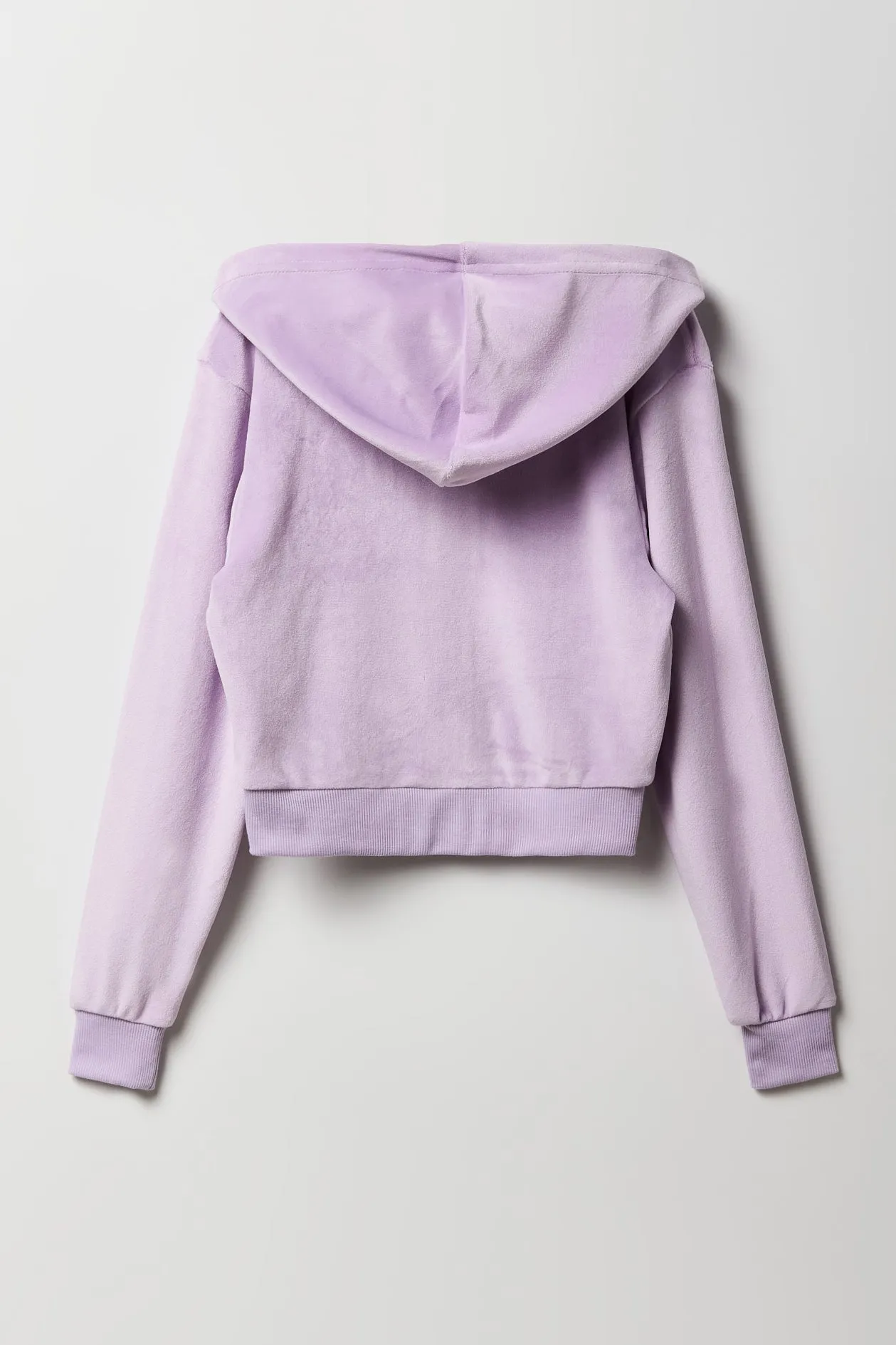 Girls Aeropostale Velour Zip-Up Hoodie