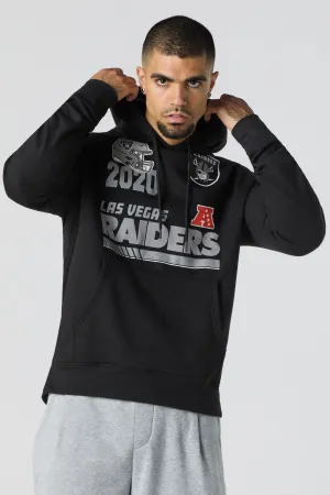 Haut à capuchon en molleton à imprimé floqué Las Vegas Raiders