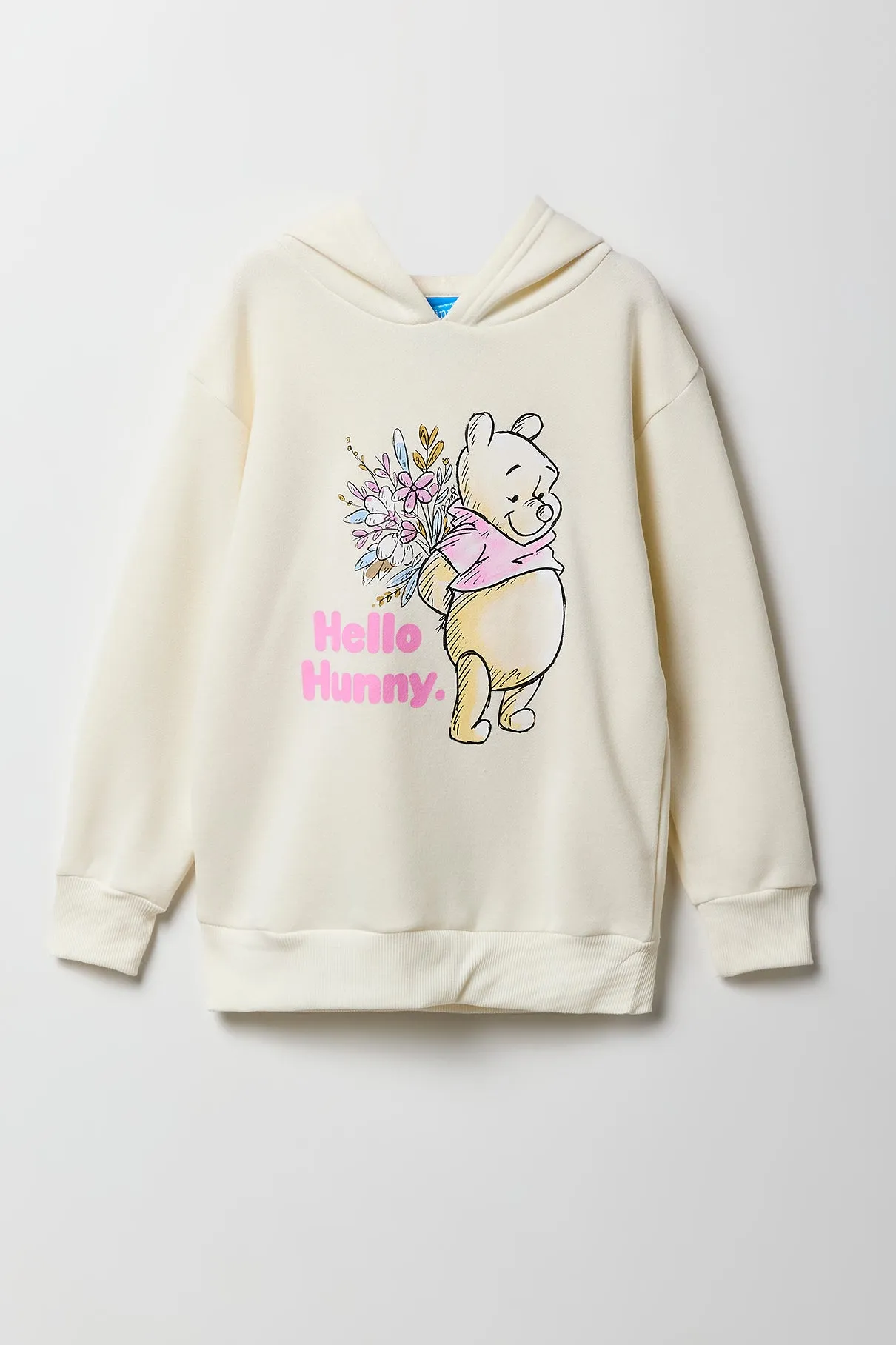 Haut à capuchon en molleton à imprimé Pooh Bear pour fille
