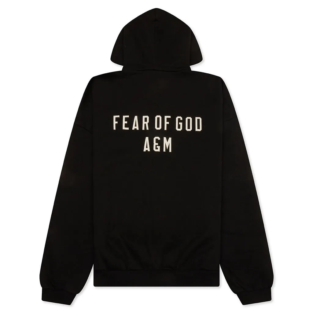 Heavy Fleece Fullzip Hoodie - Black