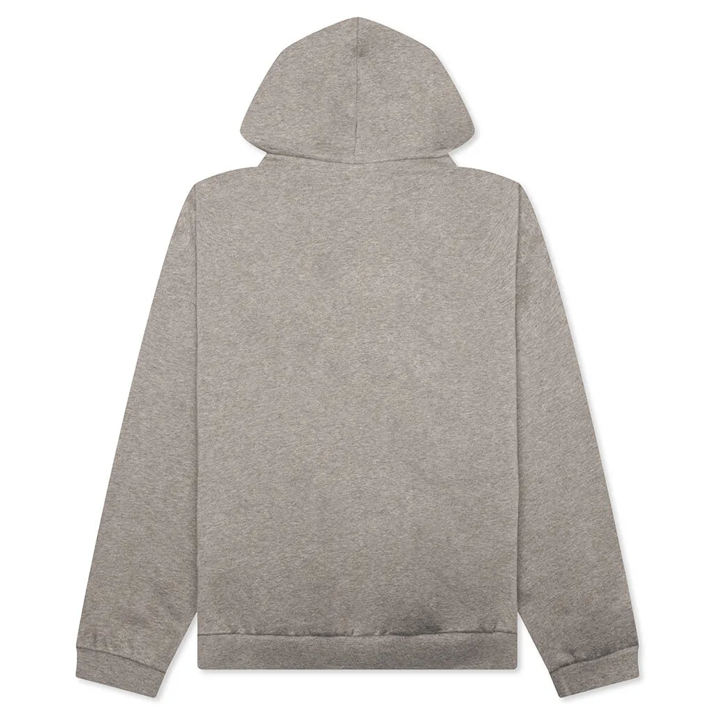Heavy Fleece Vintage Shrunken Hoodie - Heather Gray