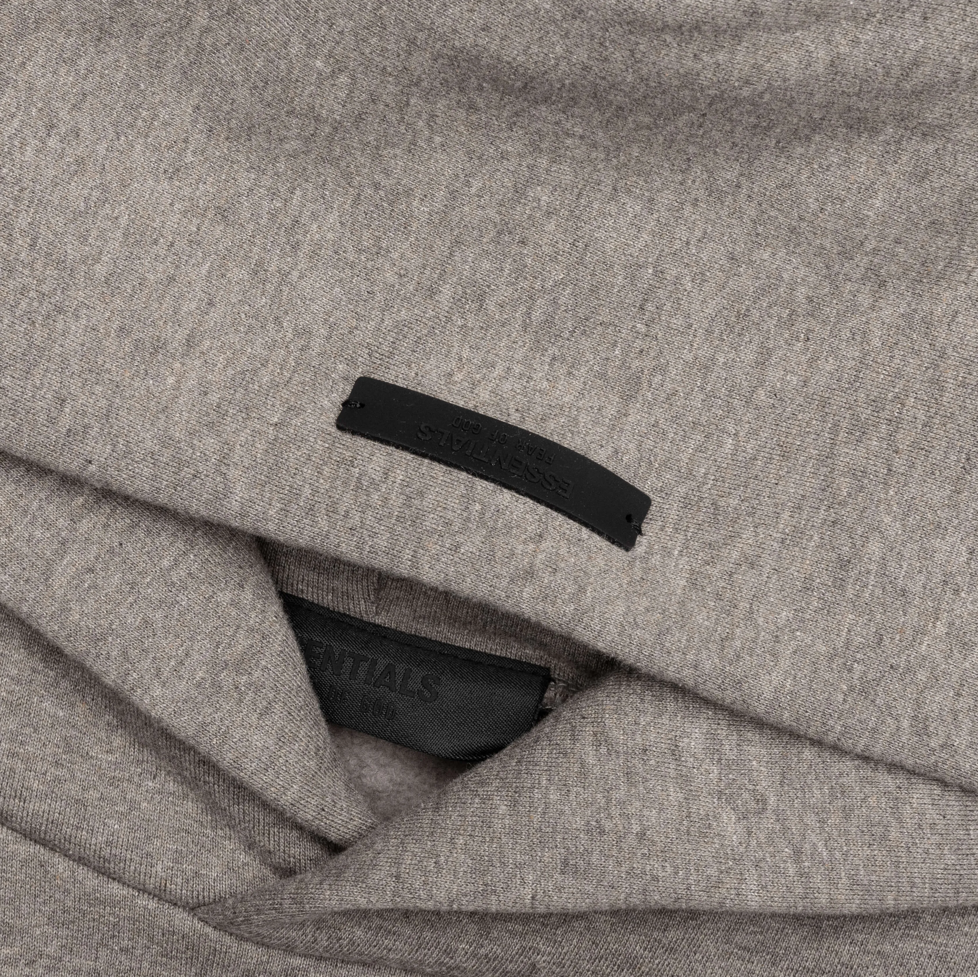 Heavy Fleece Vintage Shrunken Hoodie - Heather Gray