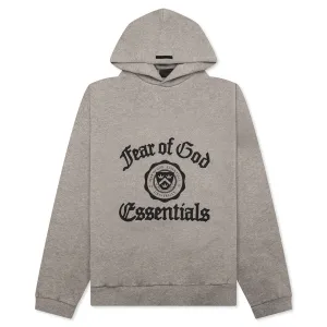 Heavy Fleece Vintage Shrunken Hoodie - Heather Gray