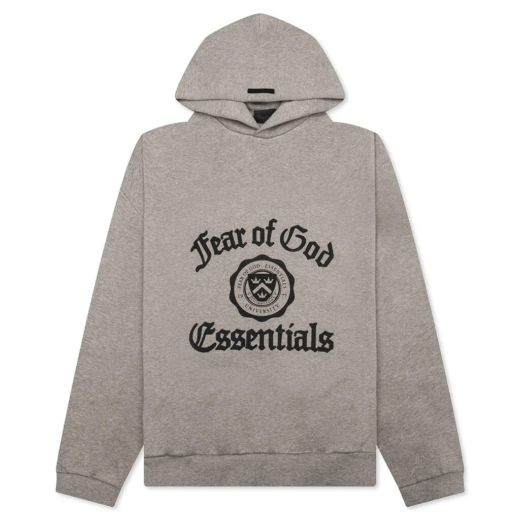Heavy Fleece Vintage Shrunken Hoodie - Heather Gray