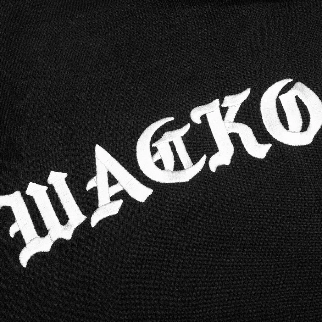 Heavy Weight Pullover Hooded Sweat Shirt Type-2 - Black