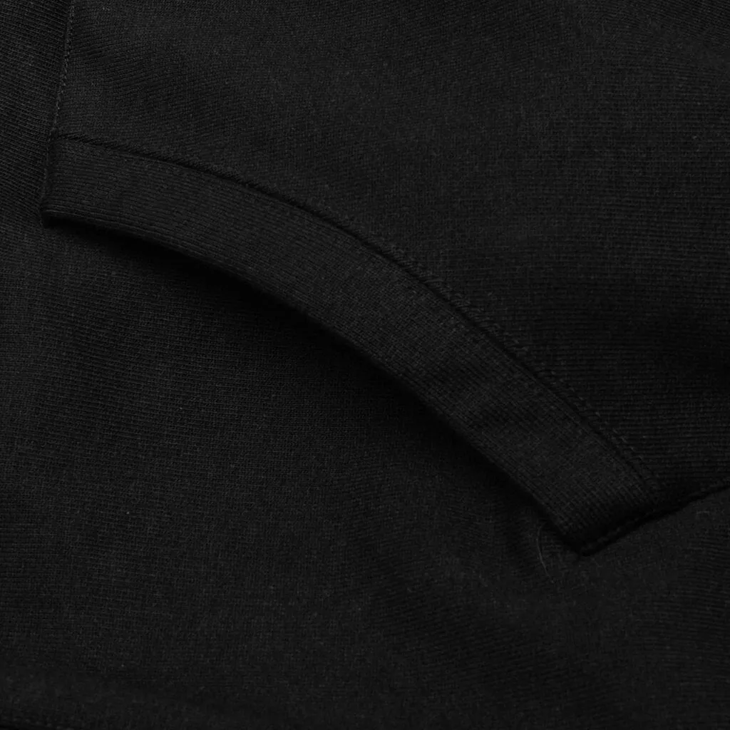 Heavy Weight Pullover Hooded Sweat Shirt Type-2 - Black