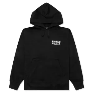 Heavy Weight Pullover Hooded Sweat Shirt Type-2 - Black