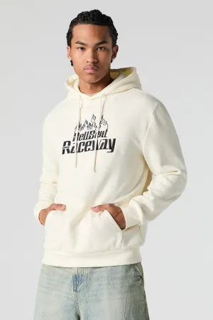 Hell-bent Raceway Embroidered Fleece Hoodie