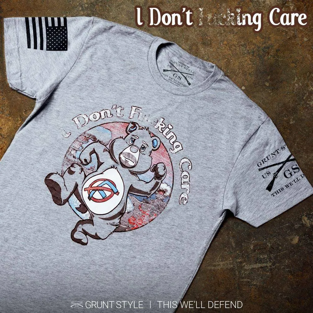 I Don't F*cking Care T-Shirt - Heather Grey