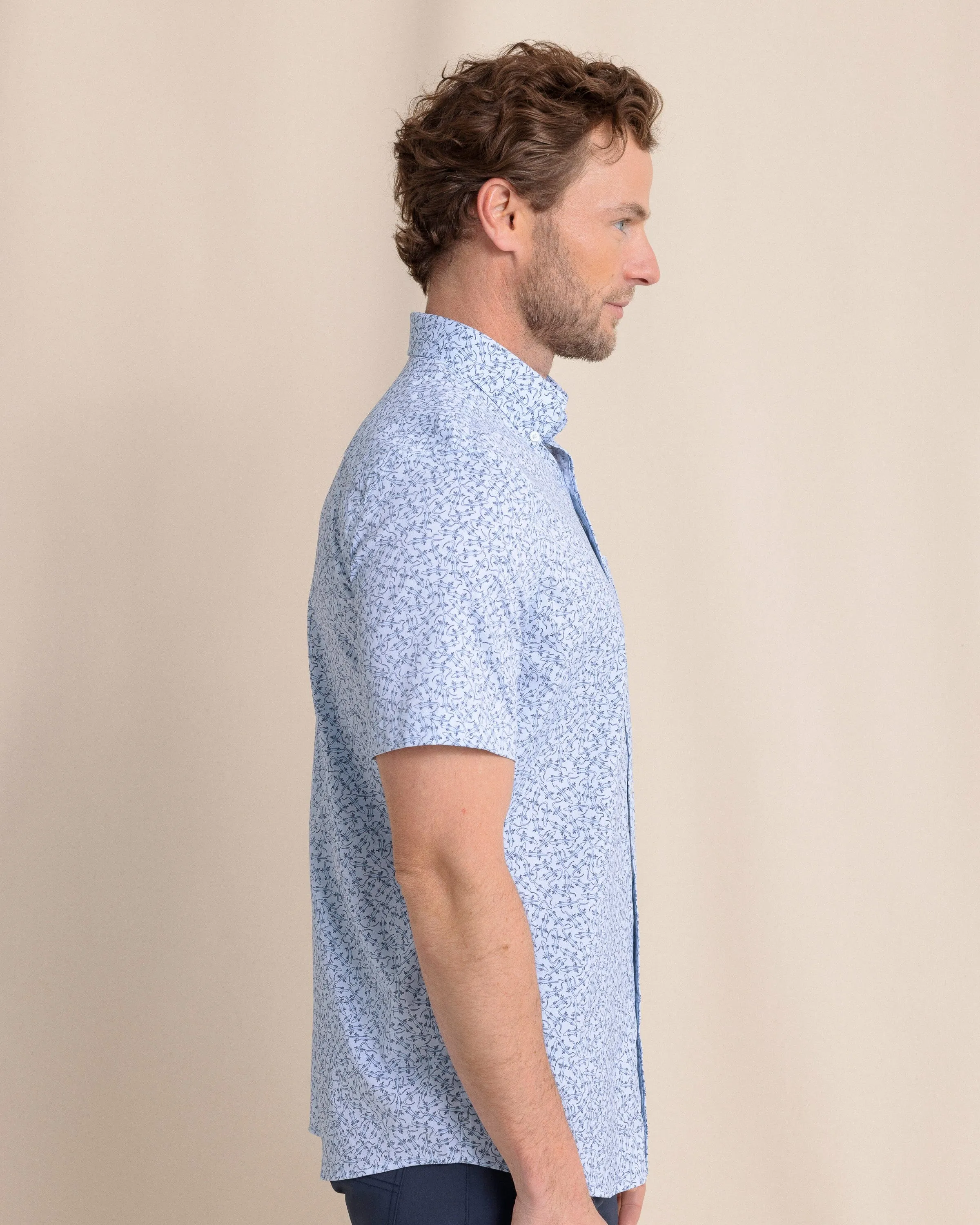 Iguana Glee brrr°® Intercoastal Short Sleeve Sport Shirt