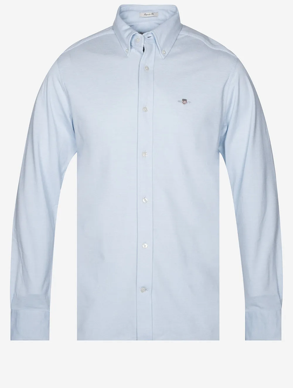 Jersey Piqué Regular Fit Shirt Capri Blue