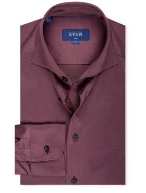 Jersey Slim Fit Shirt Burgundy