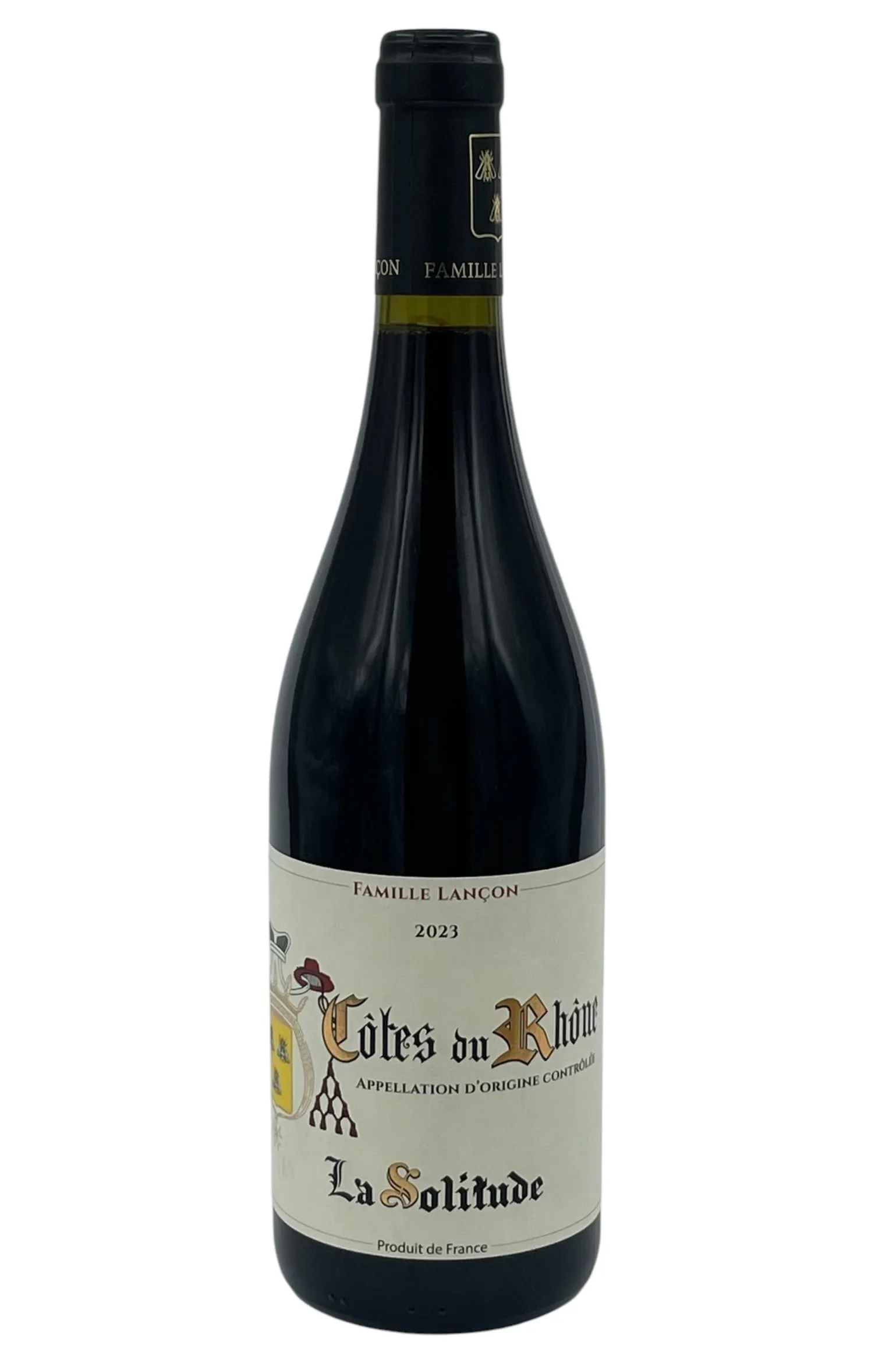 La Solitude 2023 Cotes du Rhone Rouge by Famille Lançon