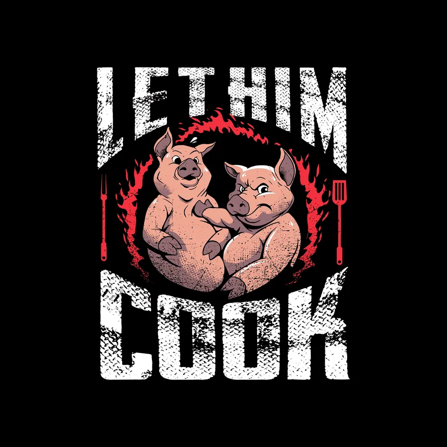Let Him Cook T-Shirt - Black