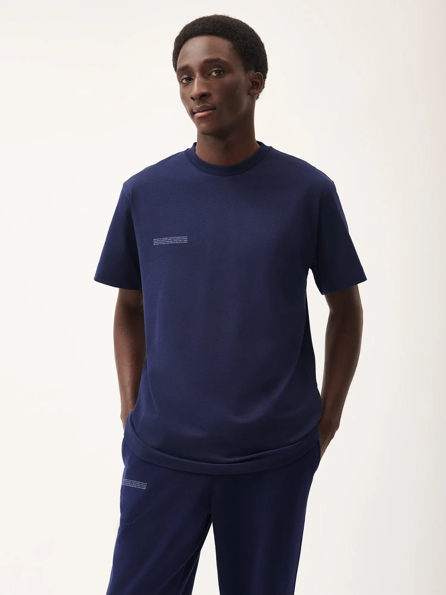 Mens 365 Midweight T-shirt—Navy Blue