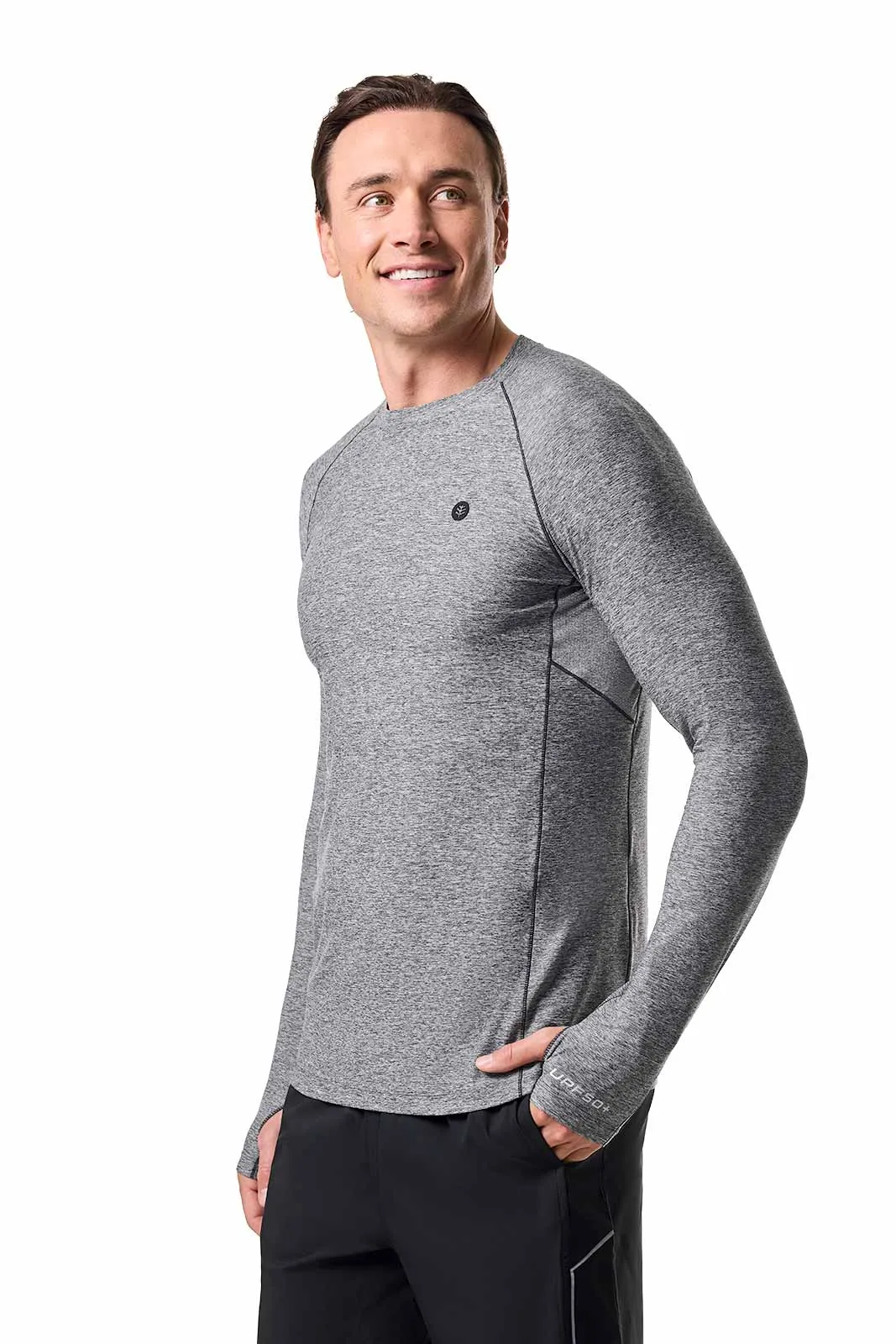 Men's Agility Long Sleeve Performance T-Shirt | Charcoal Heather