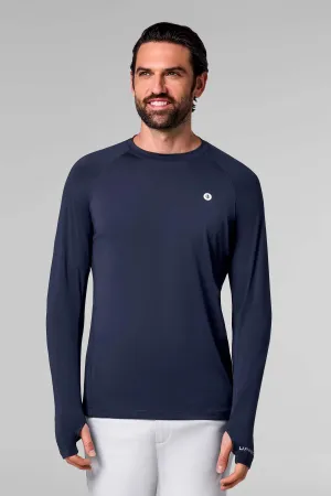 Men's Agility Long Sleeve Performance T-Shirt | Navy