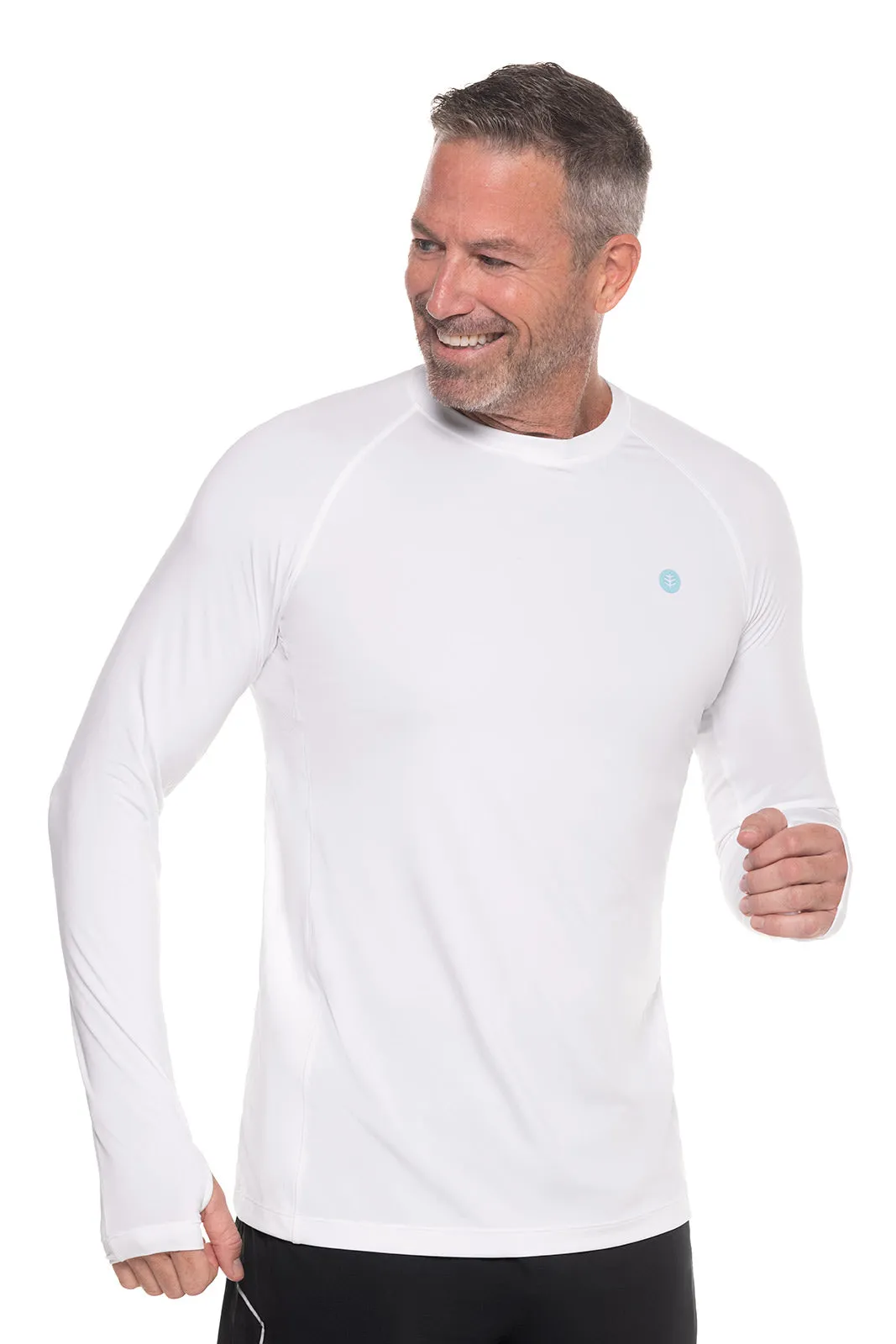 Men's Agility Long Sleeve Performance T-Shirt | White