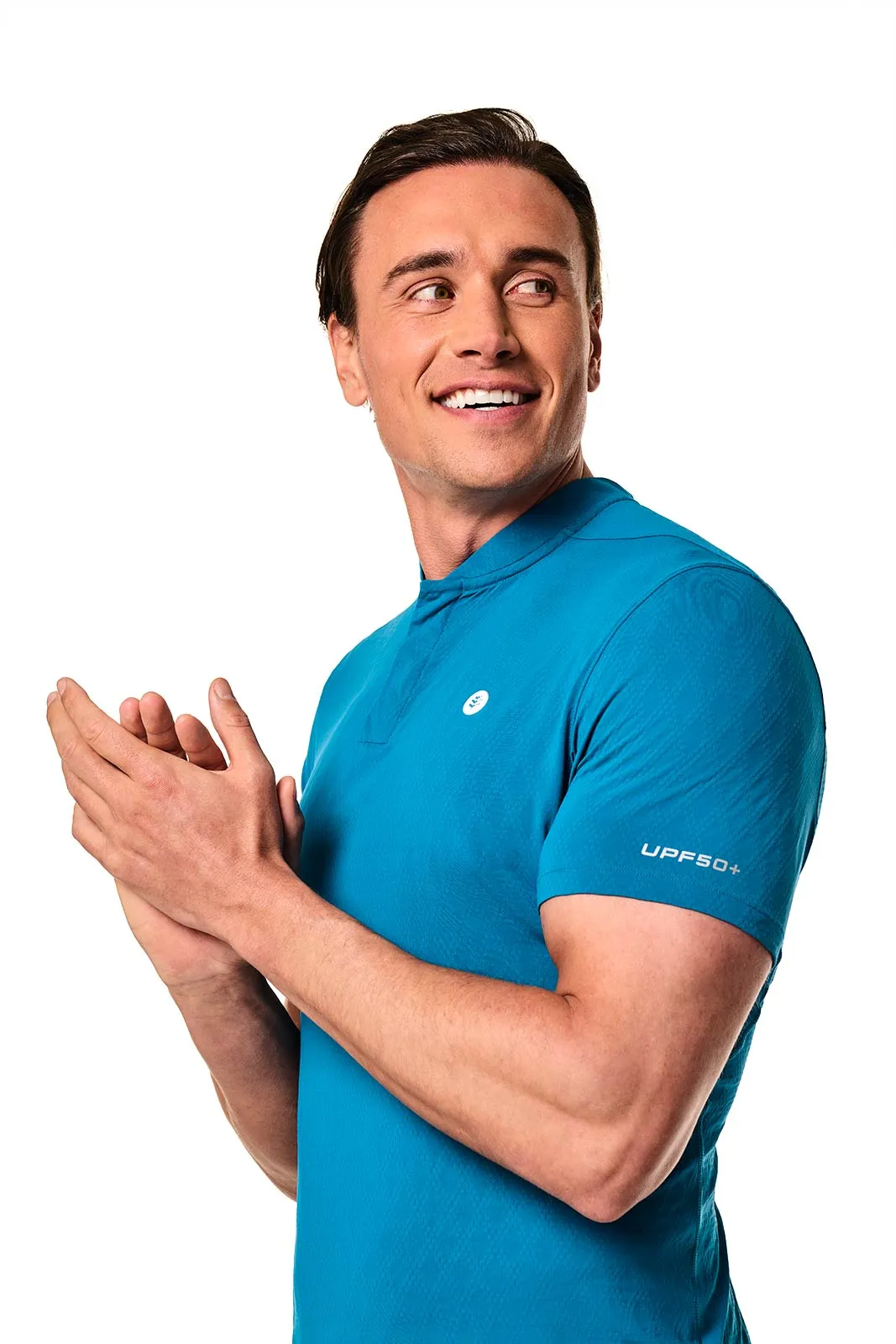 Men's Albatross Short Sleeve Polo | Bluejay Diamond Jacquard