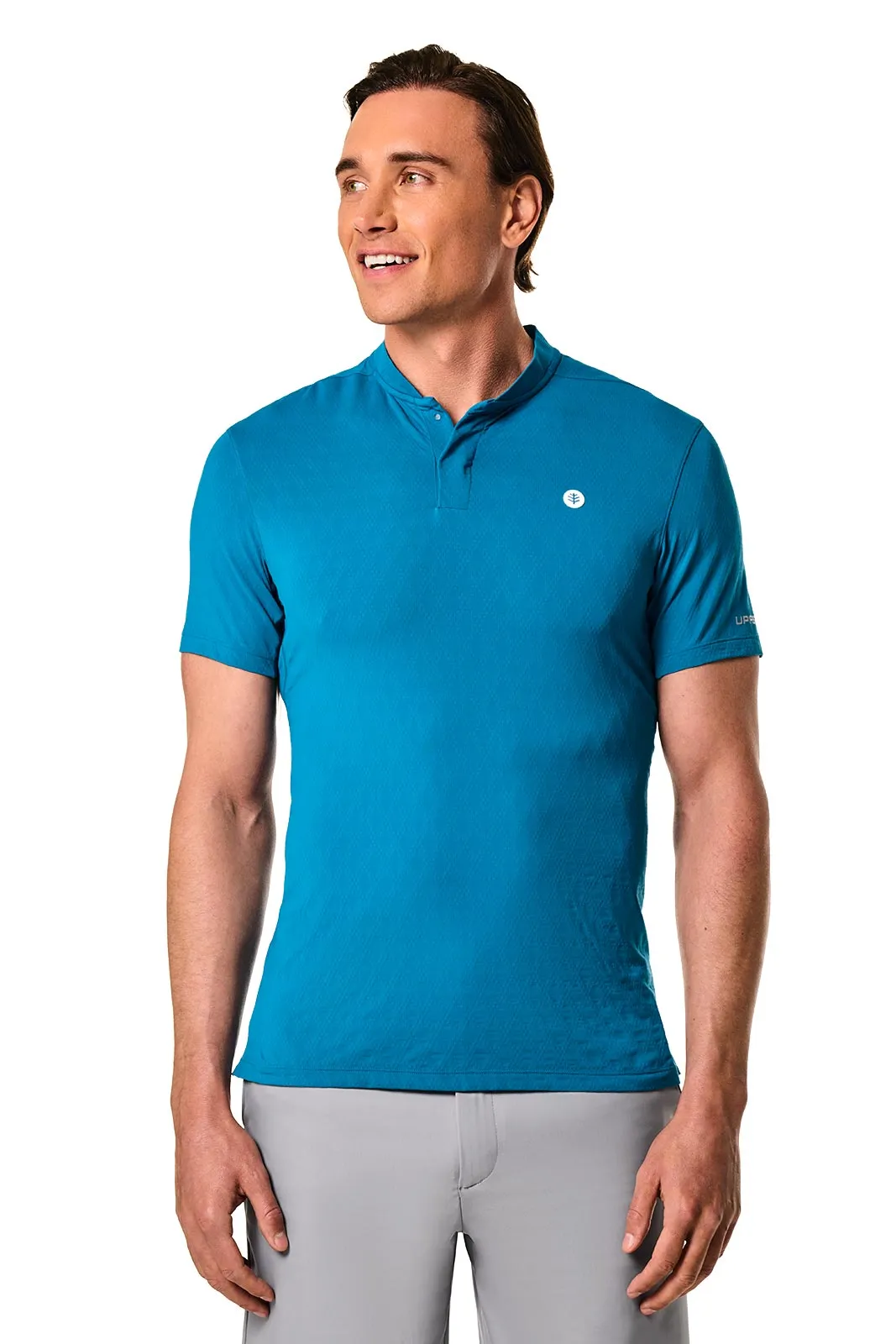 Men's Albatross Short Sleeve Polo | Bluejay Diamond Jacquard