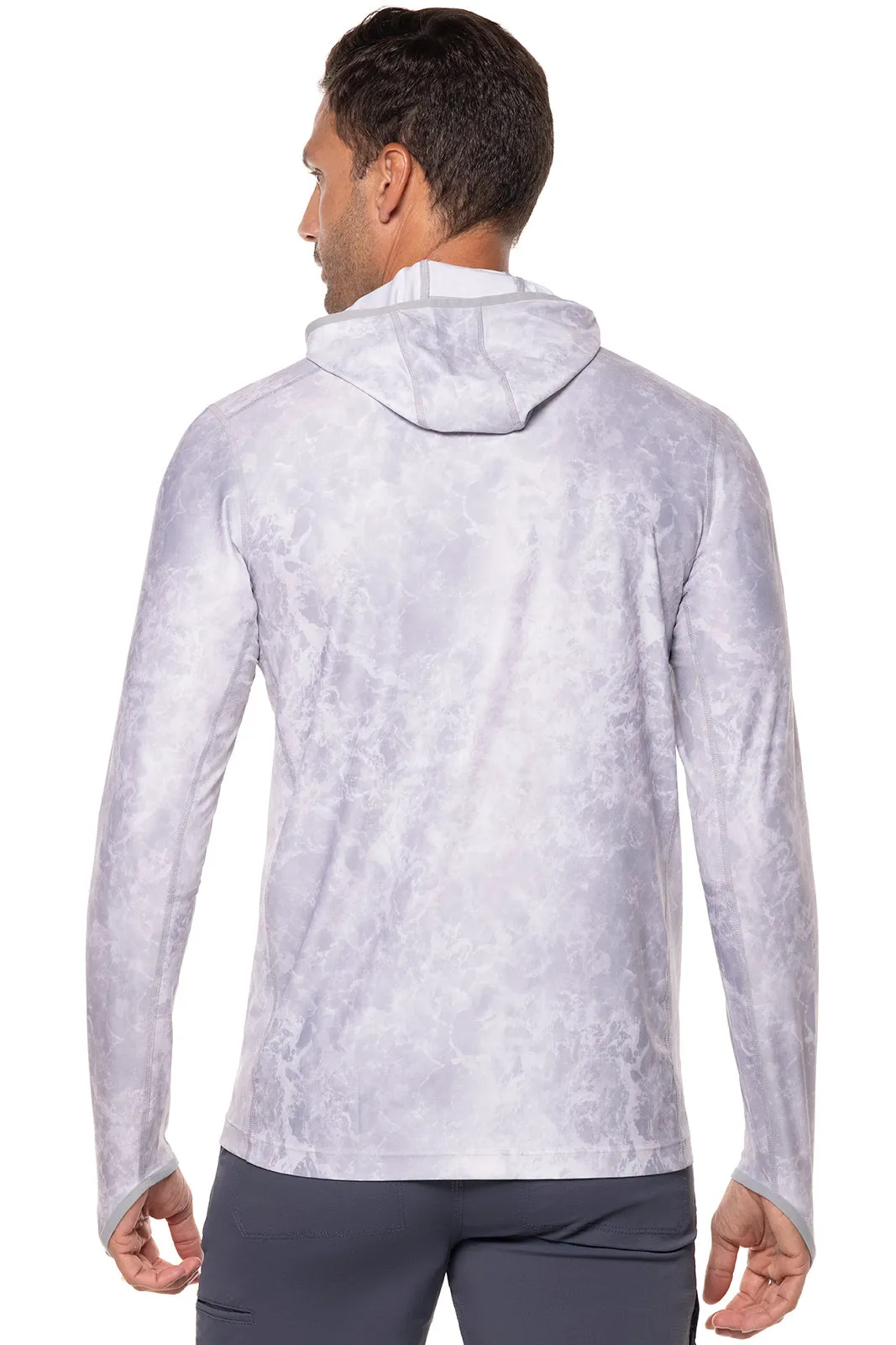 Men's Andros Fishing Hoodie | Grey Water Print