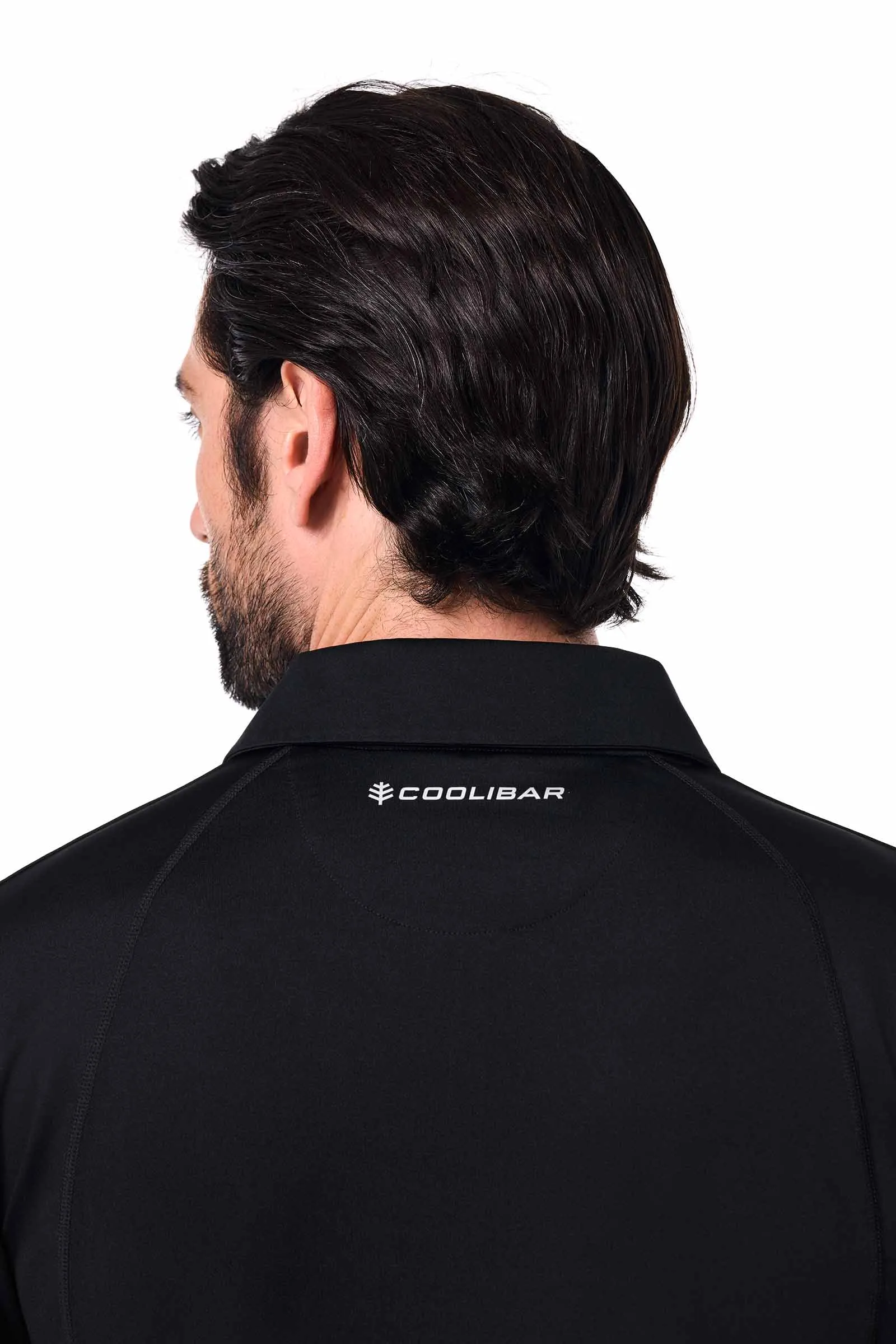 Men's Drive Golf Long Sleeve Polo | Black