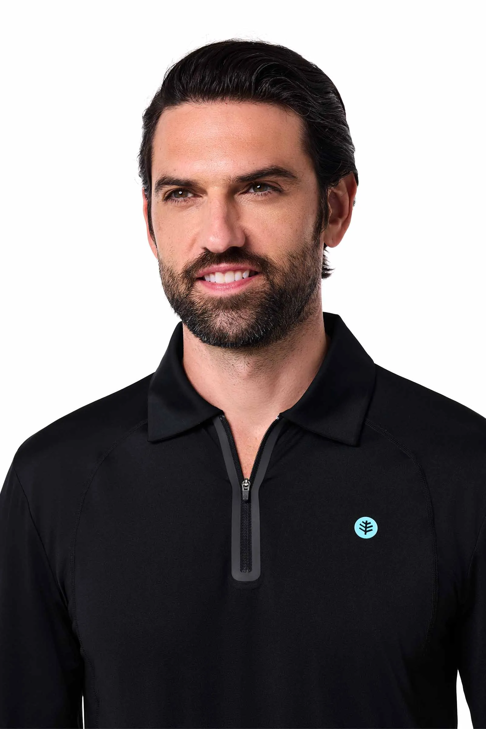 Men's Drive Golf Long Sleeve Polo | Black