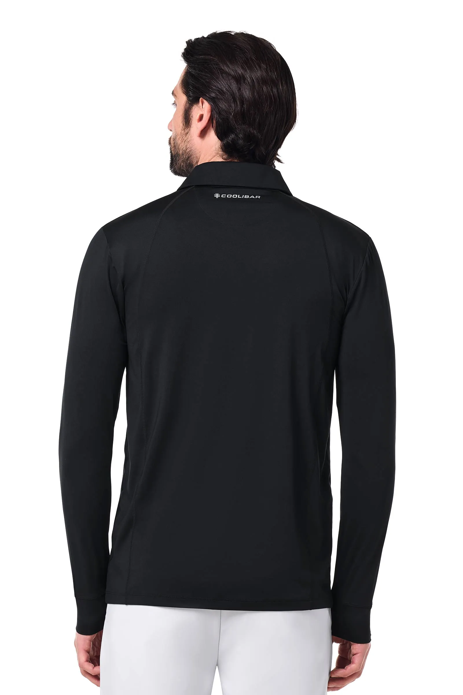 Men's Drive Golf Long Sleeve Polo | Black