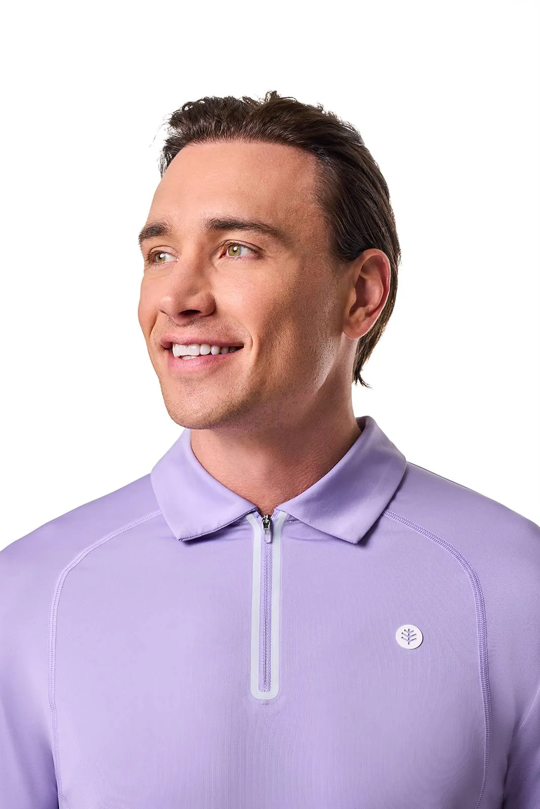 Men's Drive Golf Long Sleeve Polo | Lavendula