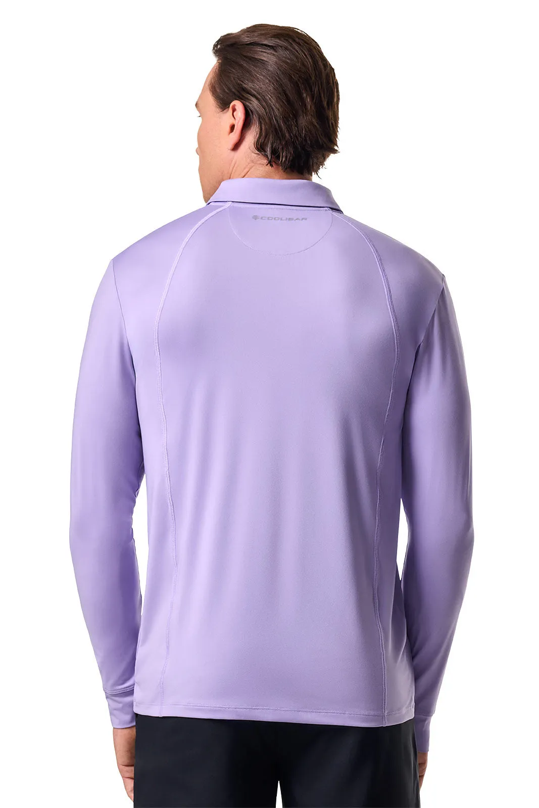 Men's Drive Golf Long Sleeve Polo | Lavendula