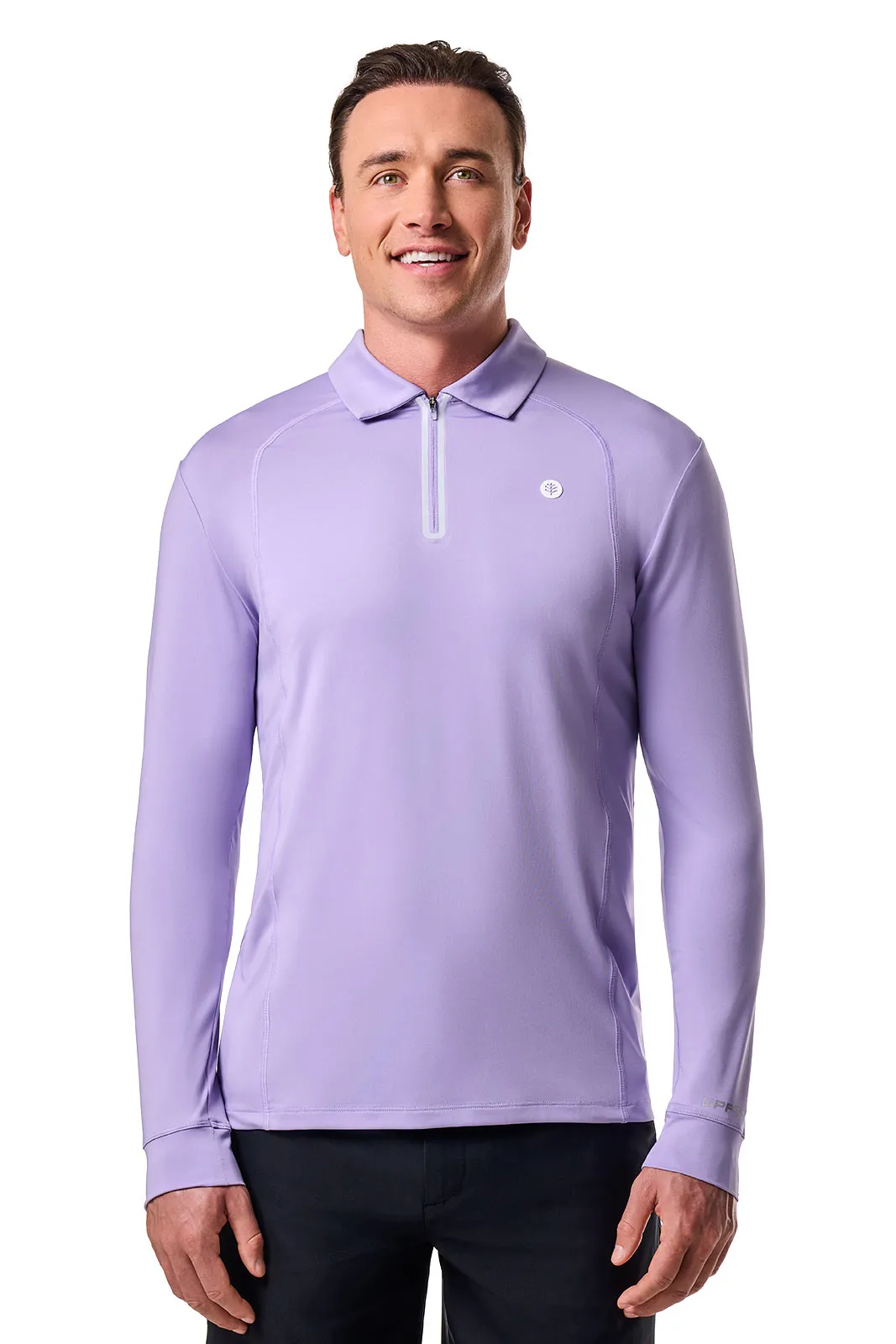 Men's Drive Golf Long Sleeve Polo | Lavendula