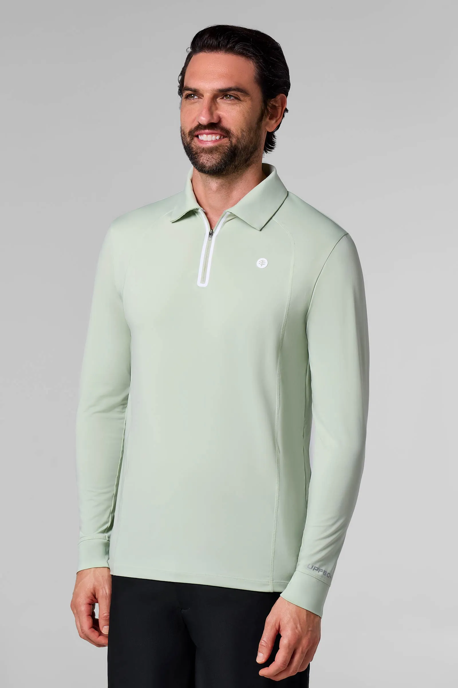 Men's Drive Golf Long Sleeve Polo | Seedling