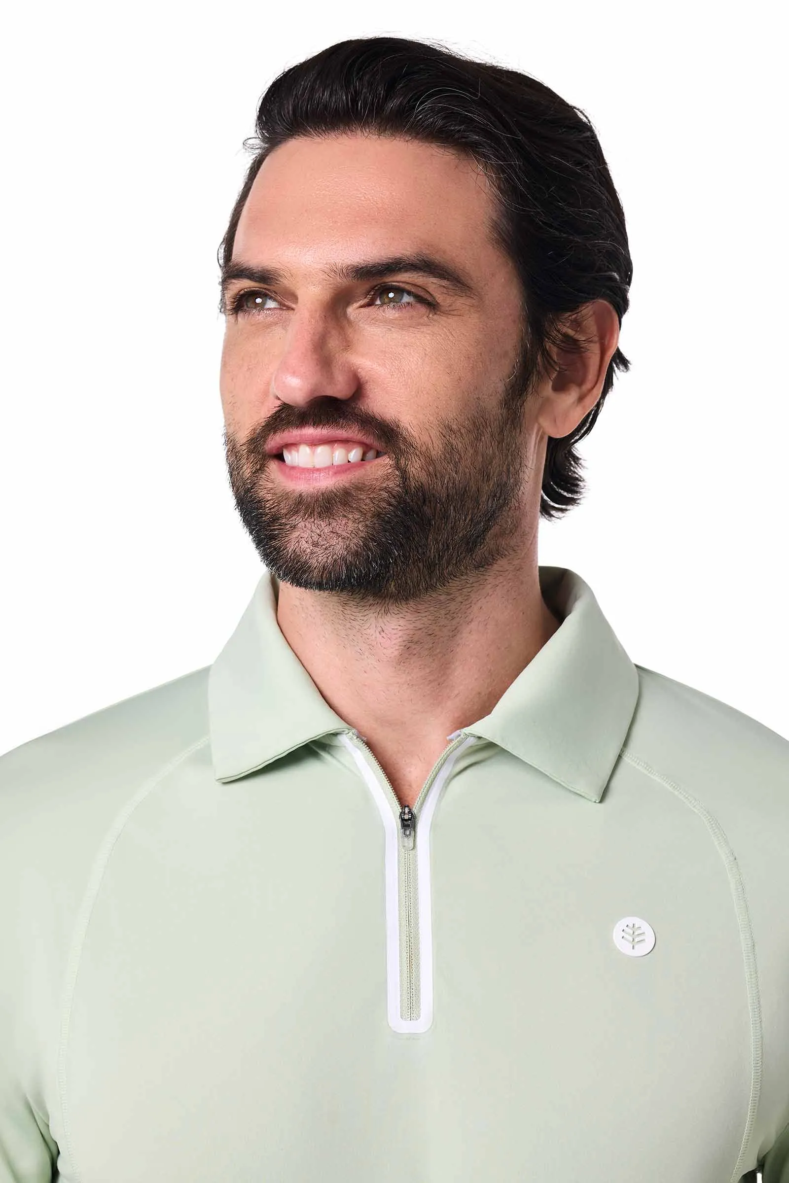 Men's Drive Golf Long Sleeve Polo | Seedling