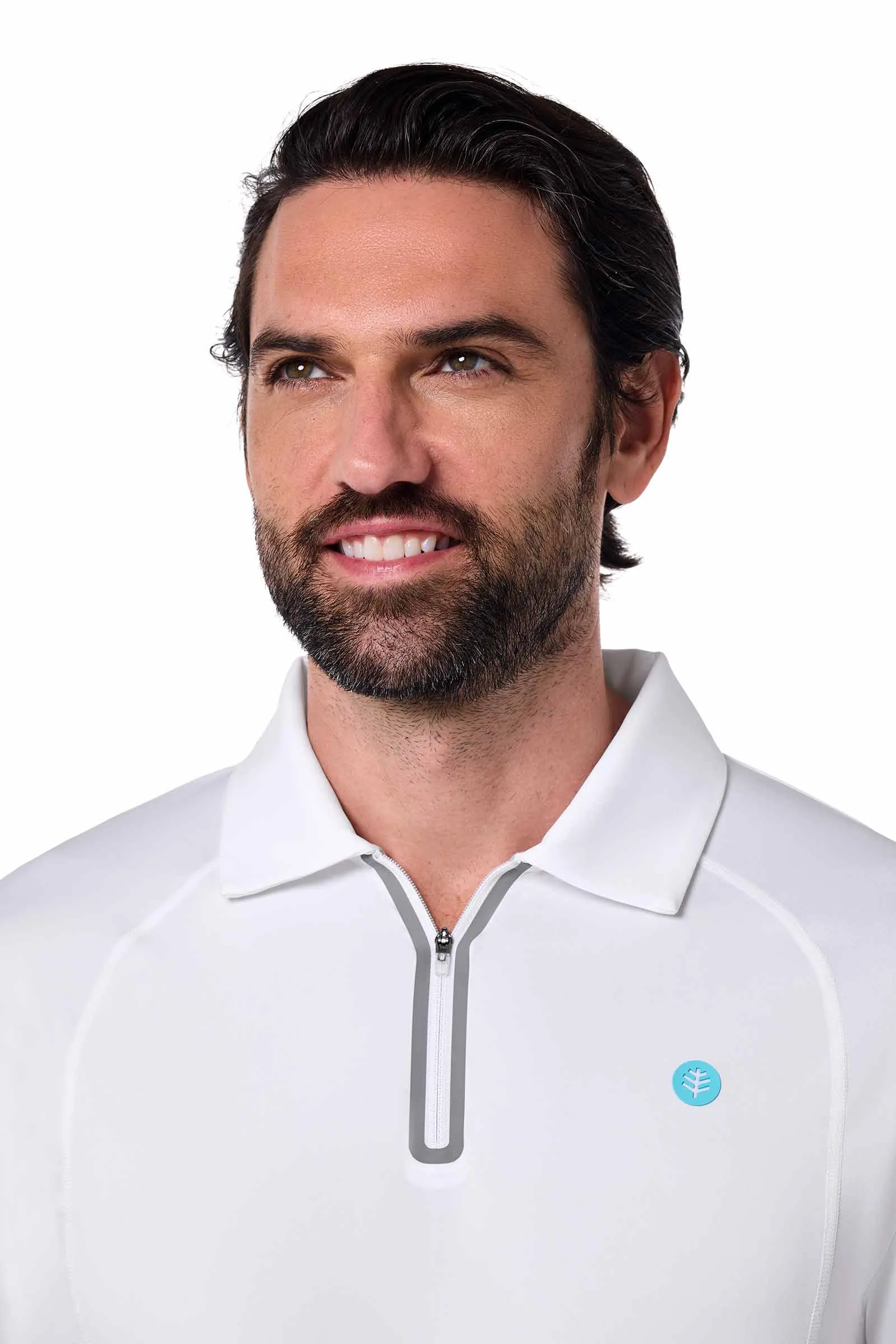 Men's Drive Golf Long Sleeve Polo | White
