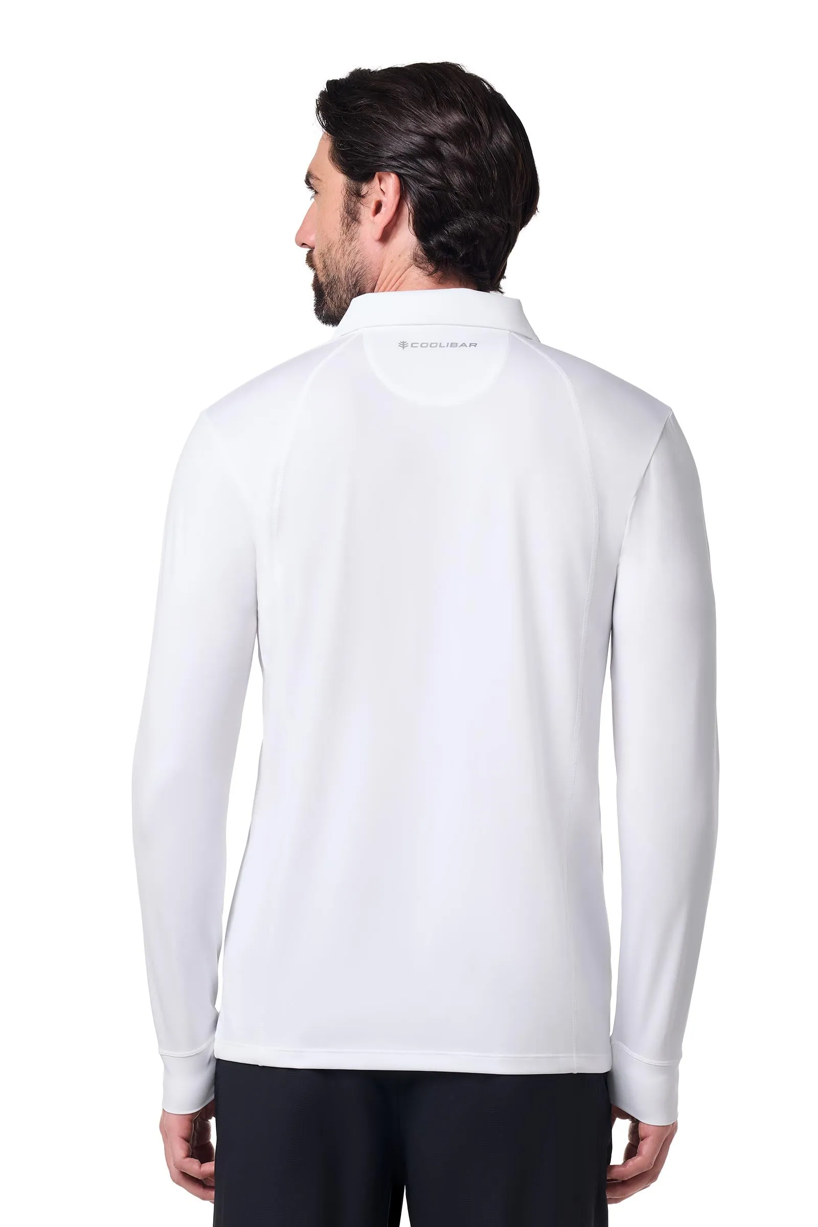 Men's Drive Golf Long Sleeve Polo | White