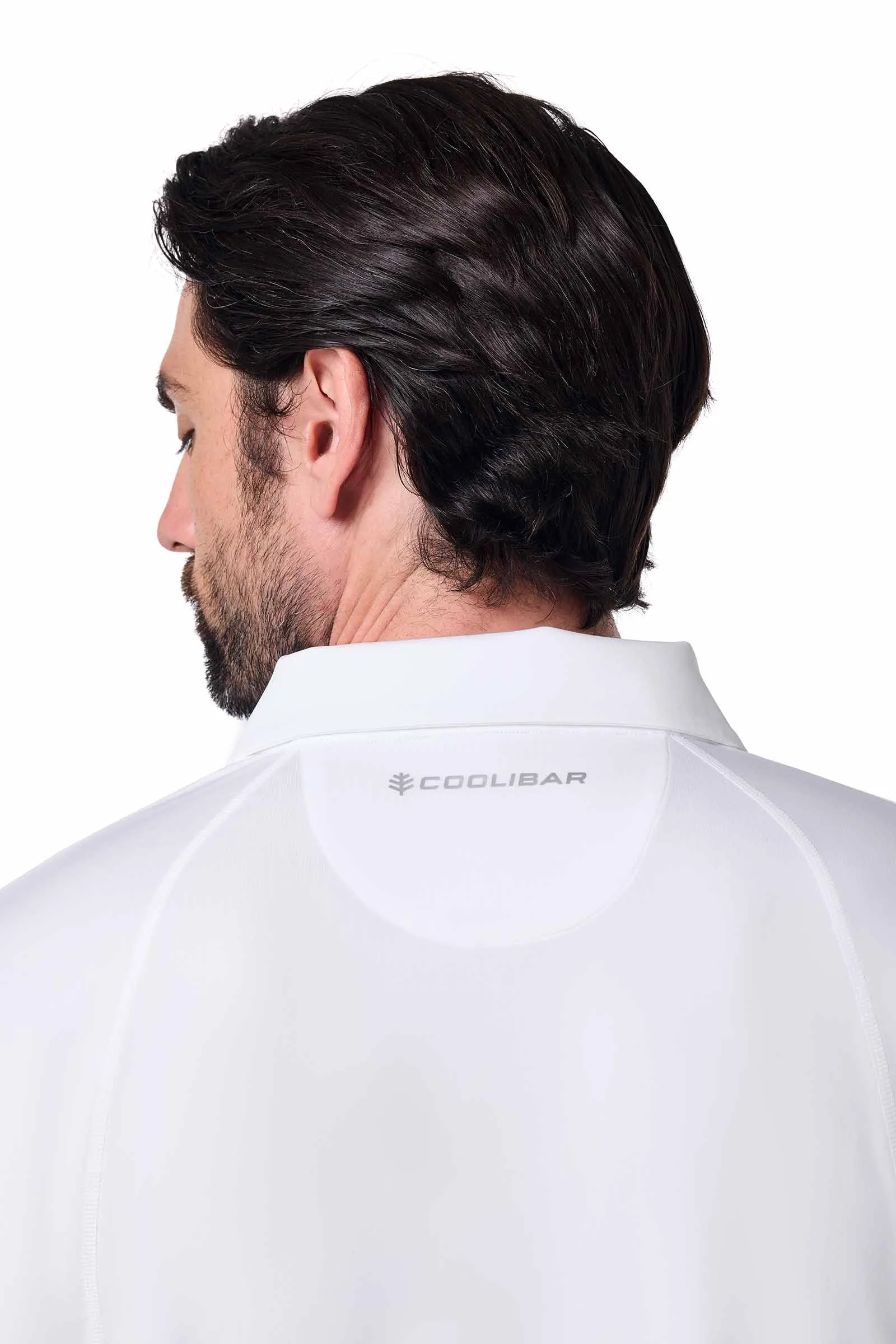 Men's Drive Golf Long Sleeve Polo | White