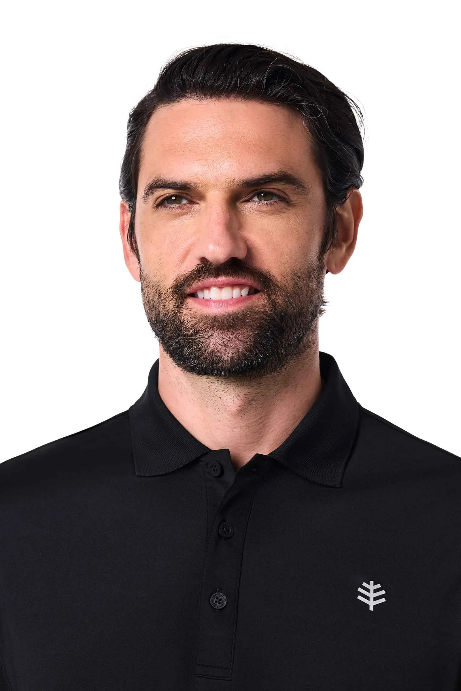 Men's Erodym Long Sleeve Polo | Black