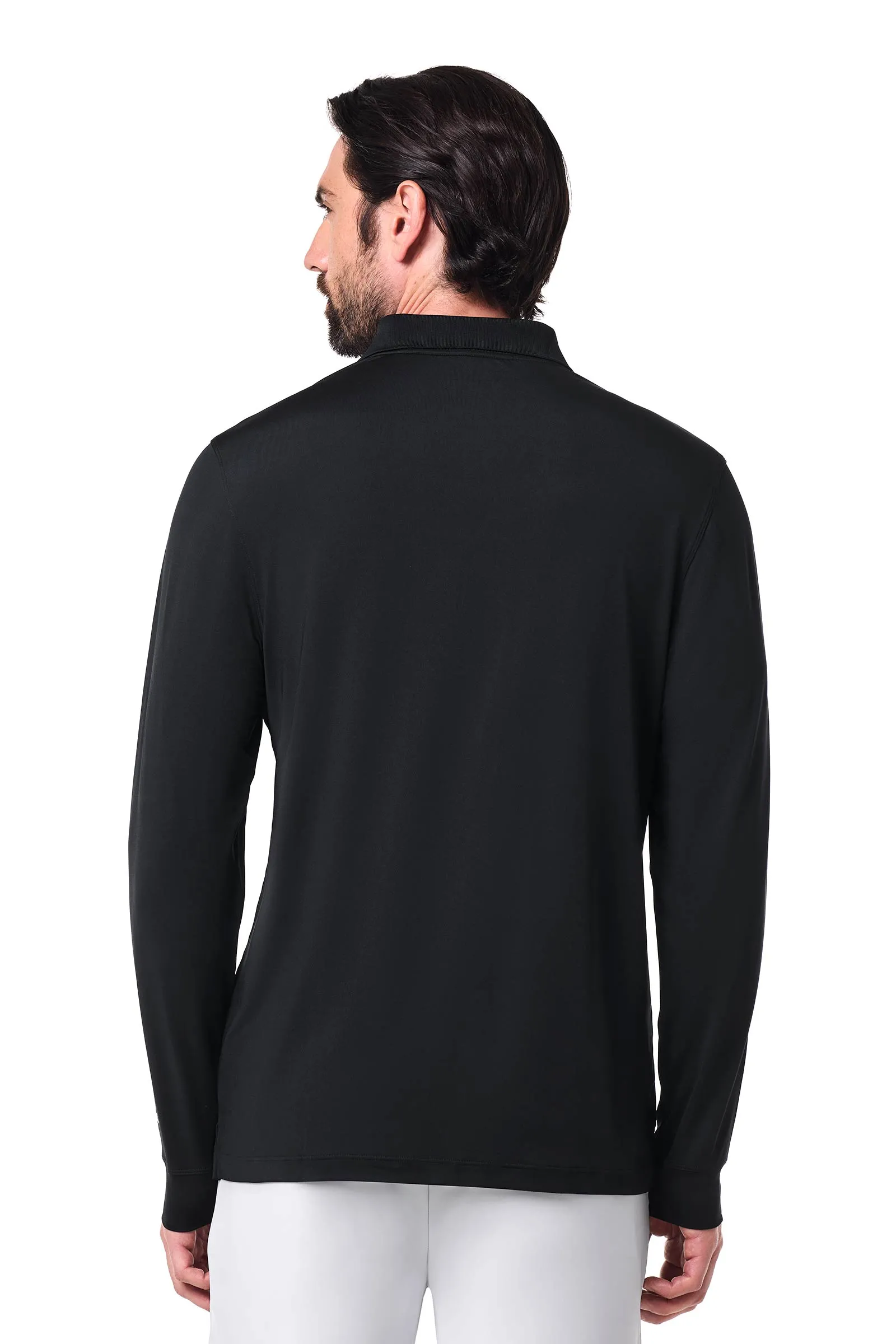 Men's Erodym Long Sleeve Polo | Black