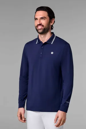 Men's Erodym Long Sleeve Polo | Navy