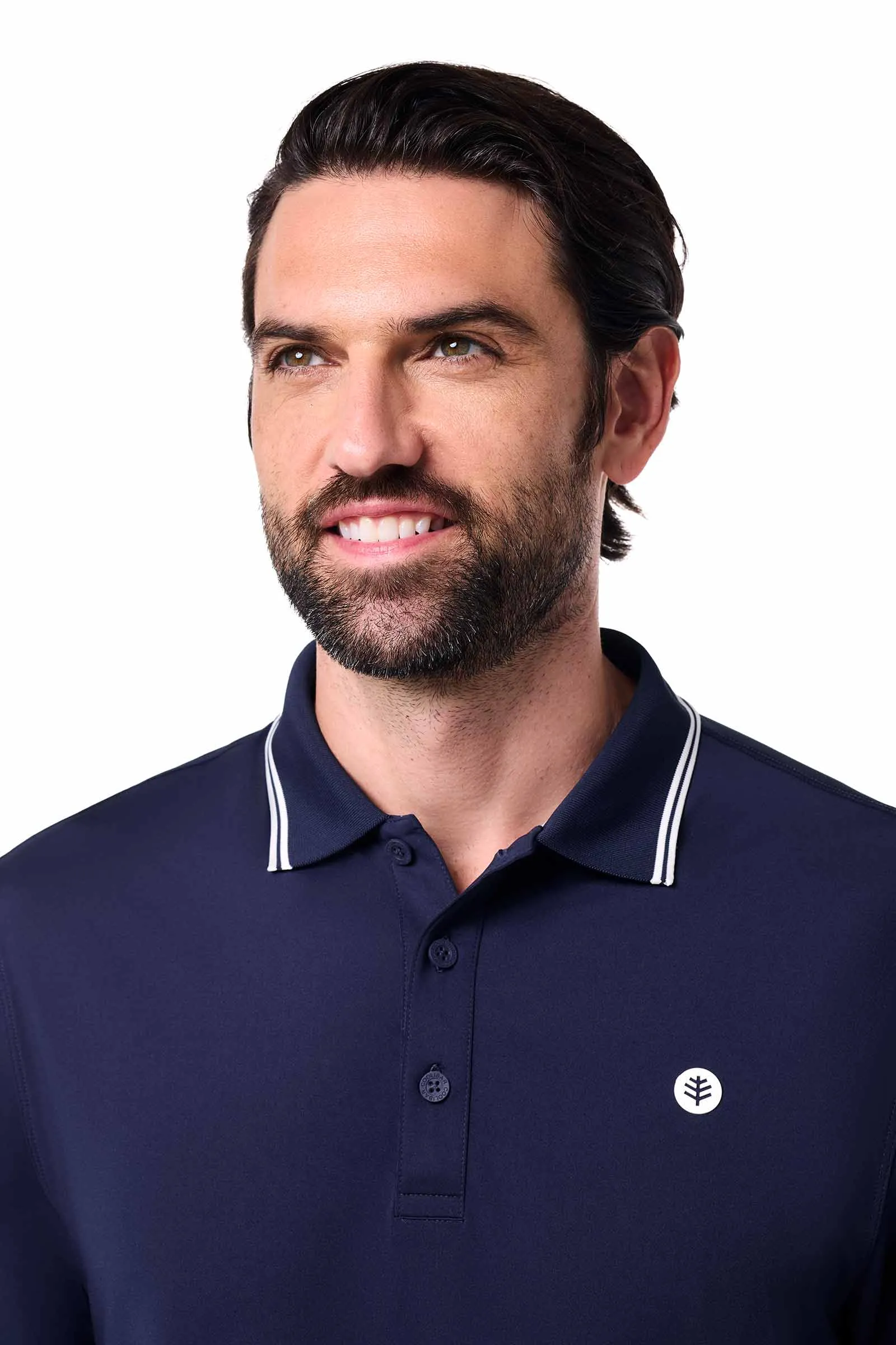 Men's Erodym Long Sleeve Polo | Navy