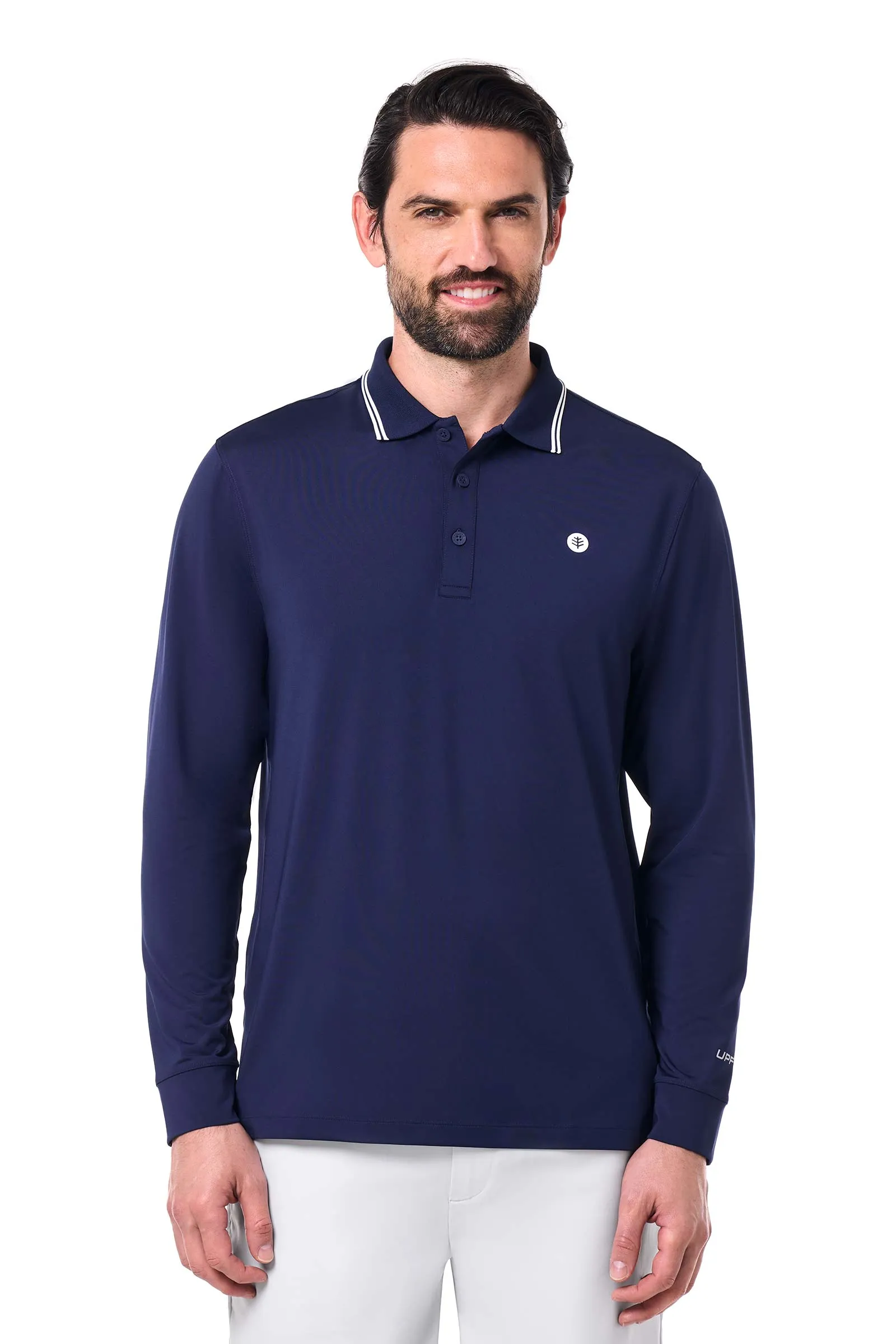 Men's Erodym Long Sleeve Polo | Navy