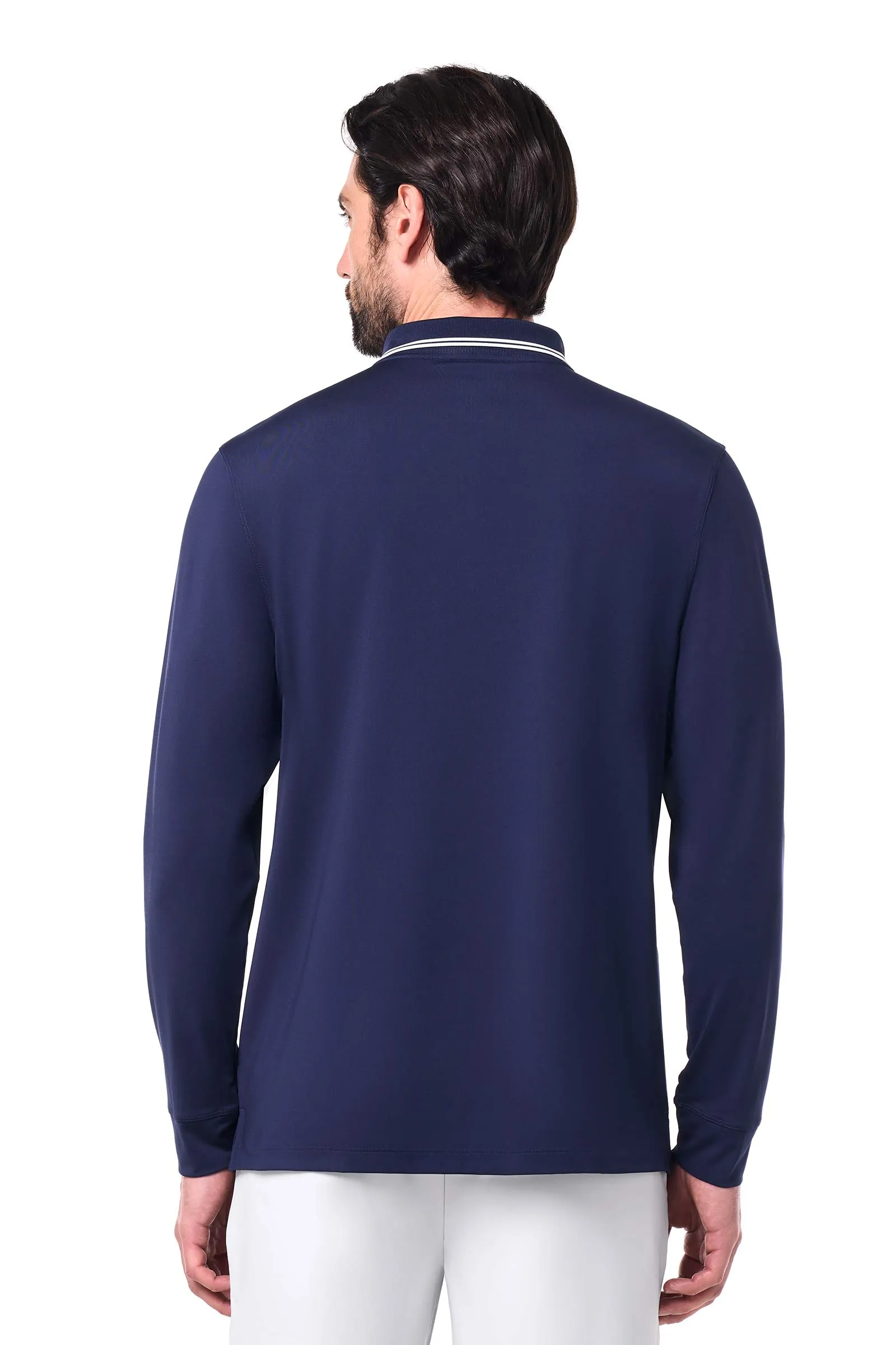 Men's Erodym Long Sleeve Polo | Navy