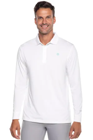 Men's Erodym Long Sleeve Polo | White