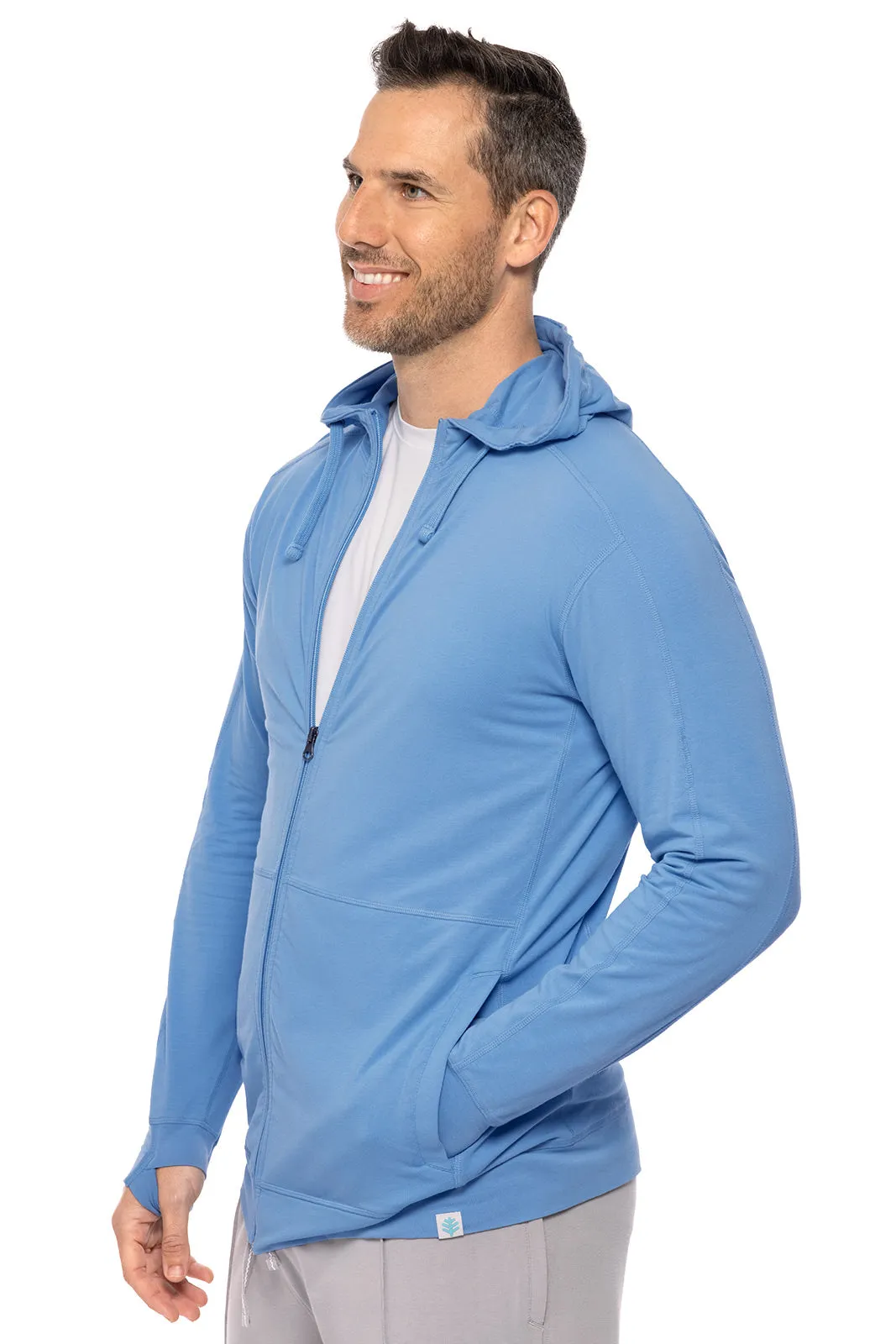 Men's LumaLeo Zip-Up Hoodie | Clear Sky Blue