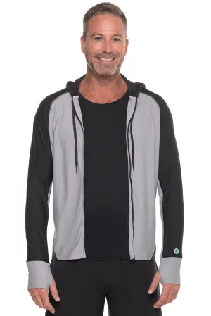Men's Ocala Swim Hoodie | Black Colorblock