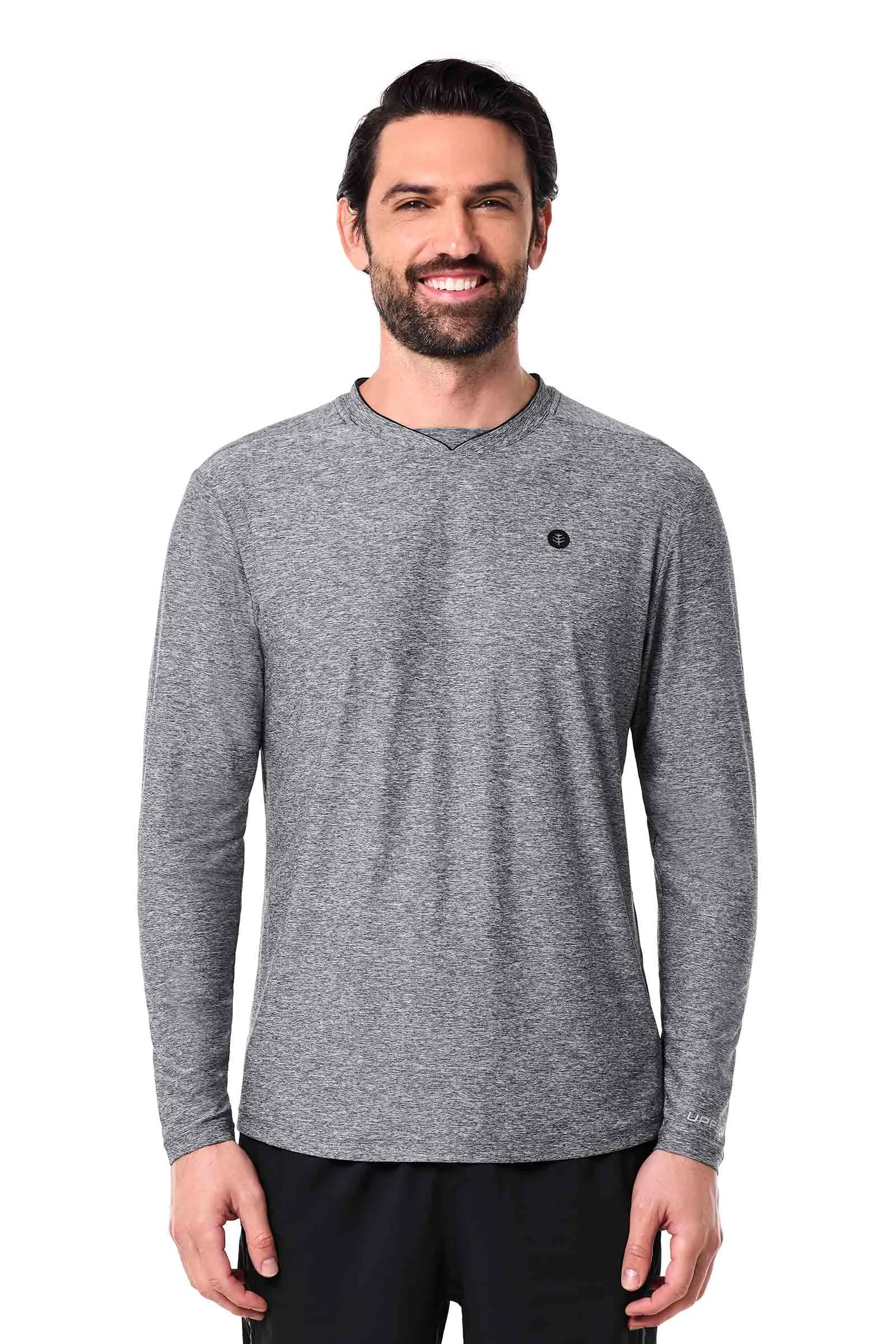 Men's Tiebreaker Long Sleeve Tee | Charcoal Heather