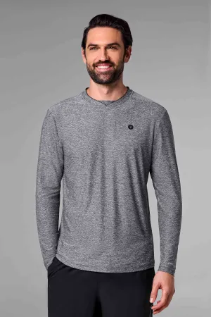 Men's Tiebreaker Long Sleeve Tee | Charcoal Heather