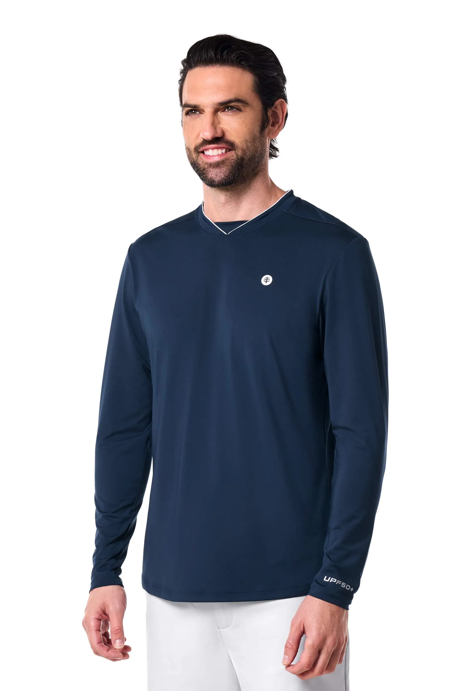 Men's Tiebreaker Long Sleeve Tee | Navy